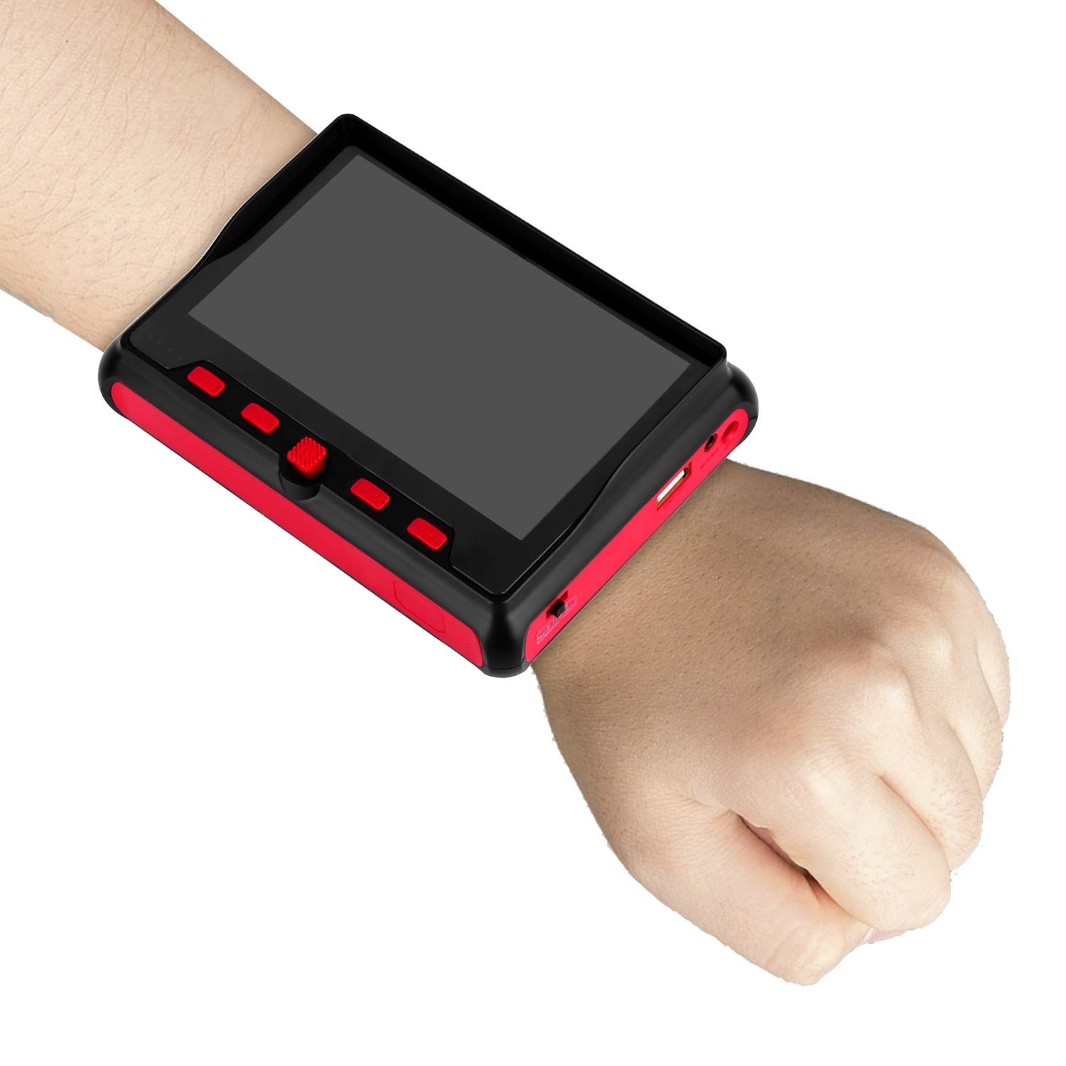 Wrist CCTV Tester, Portable Camera CVBS Analog Tester4.3 TFT Color LCD black