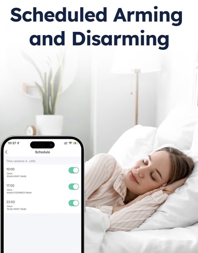WiFi Door Alarm System, Wireless DIY Smart Home Security System, with Phone APP