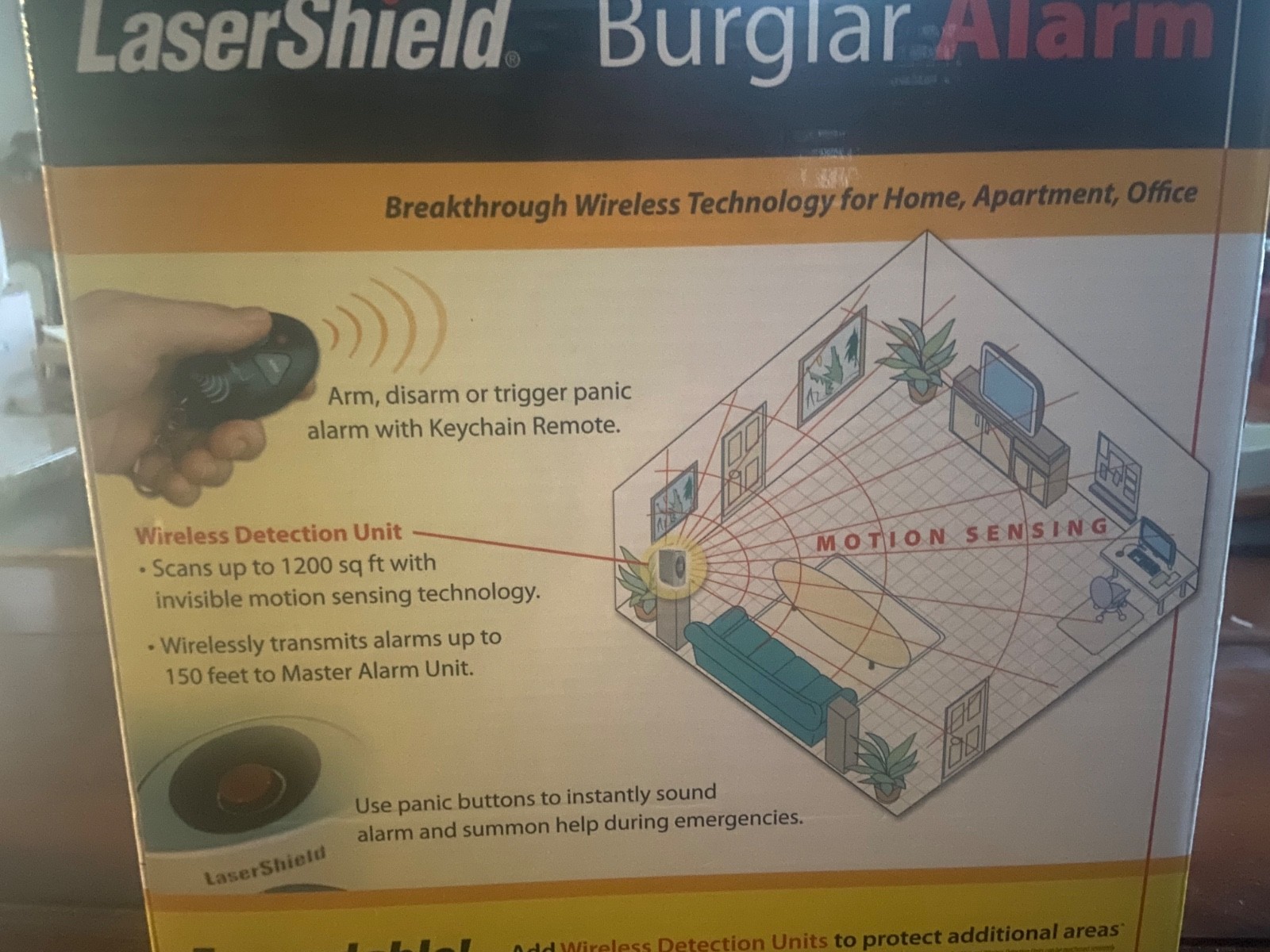 LaserShield Home Security in a Box Plug-N-Go System • Alarm Kit