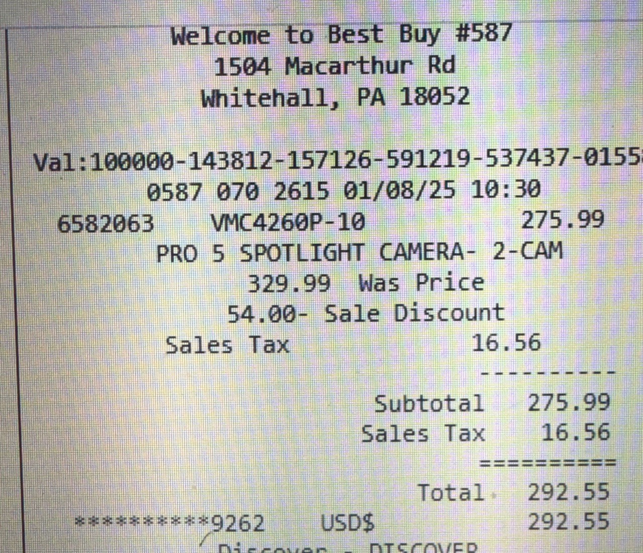 Arlo Pro 5S 2K Indoor/Outdoor Wire Free Spotlight Security Camera VCM426P-10