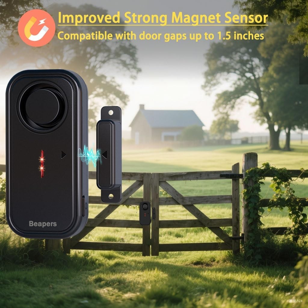 Waterproof Door/Window Alarm with Remote Control – 113dB Anti-Theft Security Sys