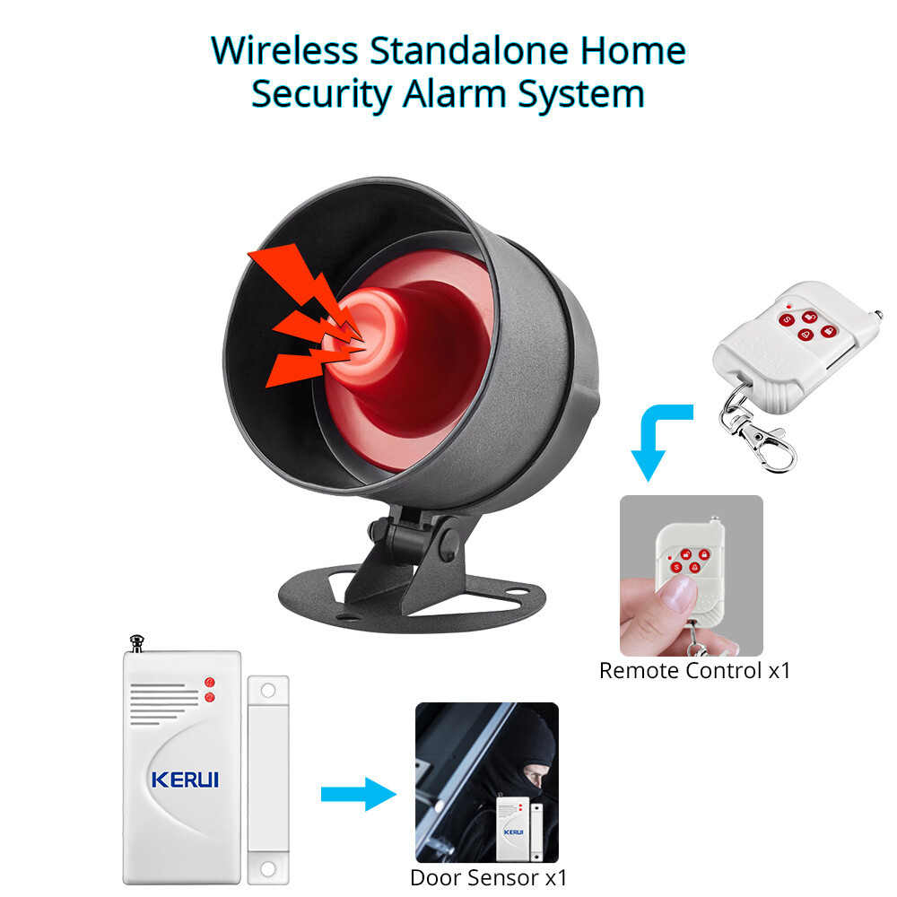 KERUI Wireless Home Shop Alarm Security System Alert Garage Burglar Door Sensor