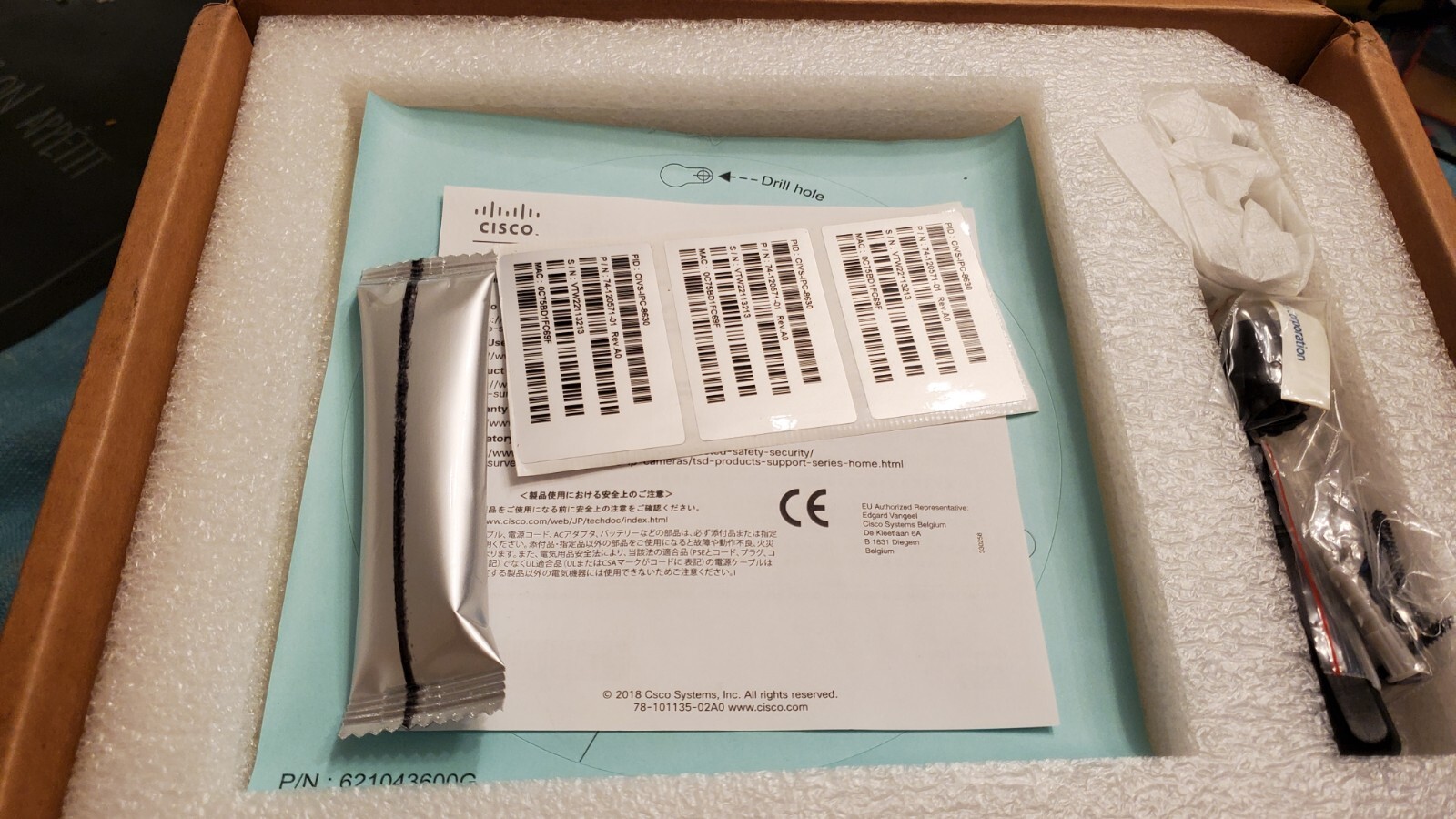 New Cisco CIVS-IPC-8630 Dome 1080p IP Outdoor surveillance Camera, WDR Pro