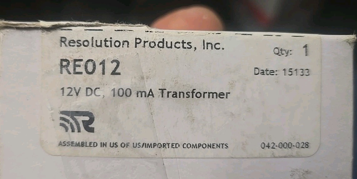 New Resolution Products RE012 Power Supply Translator 12V DC 100mA