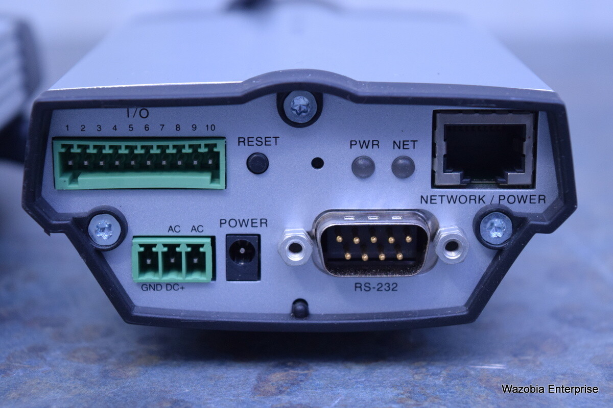 2 AXIS 221 NETWORK CAMERA 0221-001-02 WITH PENTAX 3-8 MM CS 1:1.0 D/N TS3VS10ED