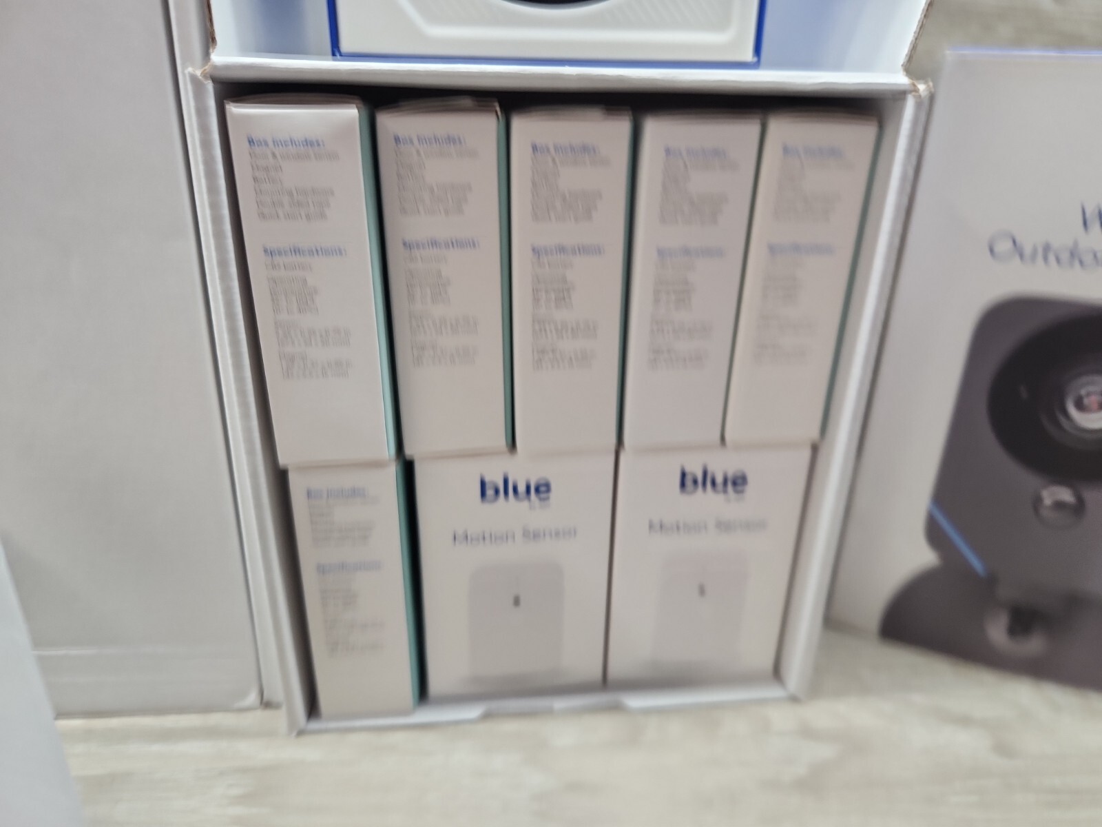 12 Pcs. Blue By ADT Smart Home Full Security System With Outdoor Camera-OPEN BOX