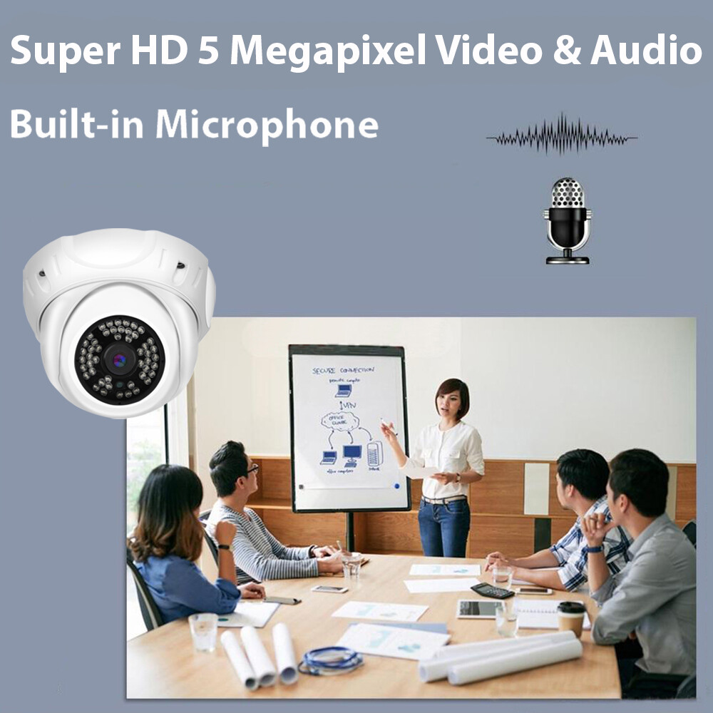 16 Channel 8MP 4K NVR 16 X 5MP 1920P PoE IP Cam Dome Security Camera System 4TB
