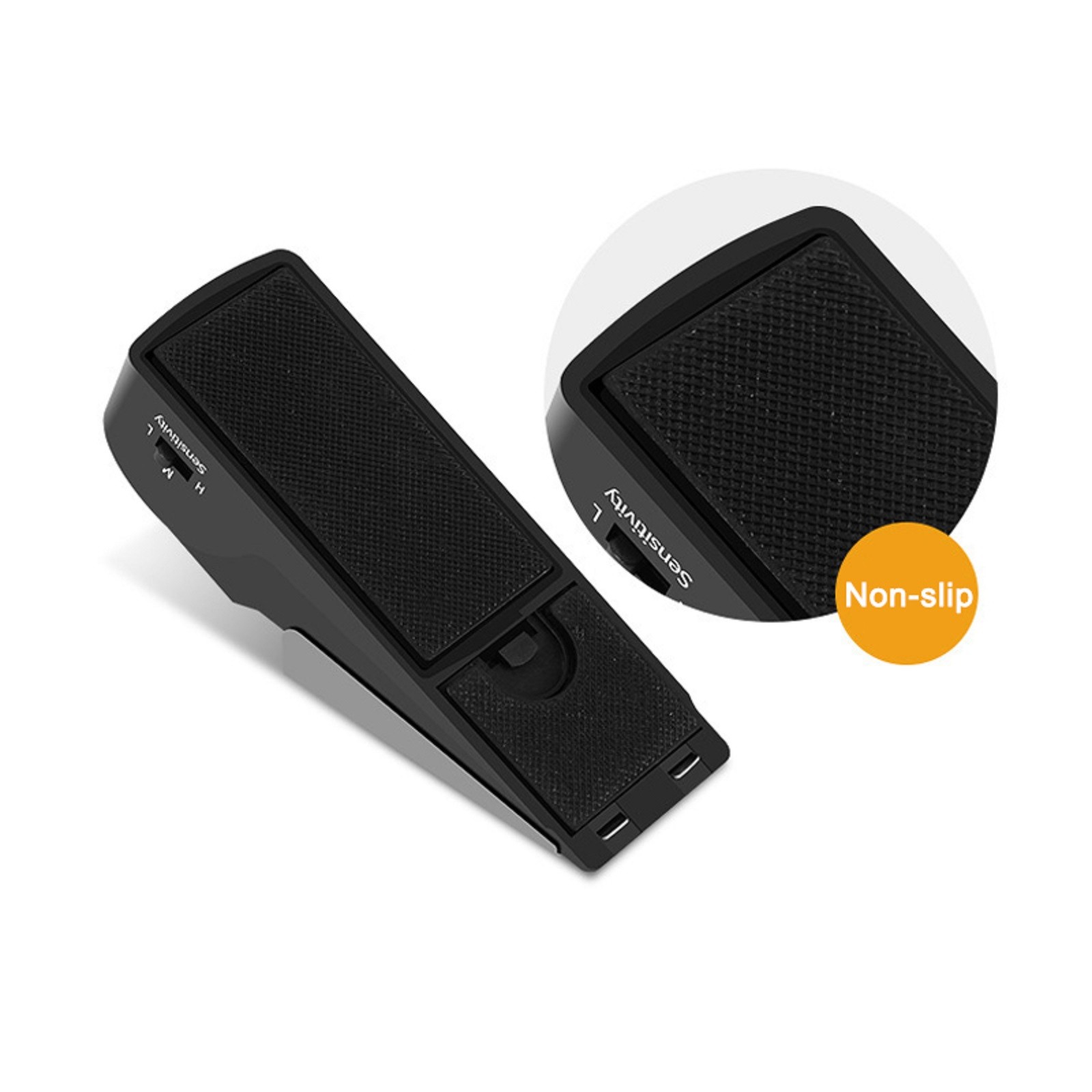 Stainless Steel/Plastic 120 Decibels Door/Window Stop Alarm Security System Tool