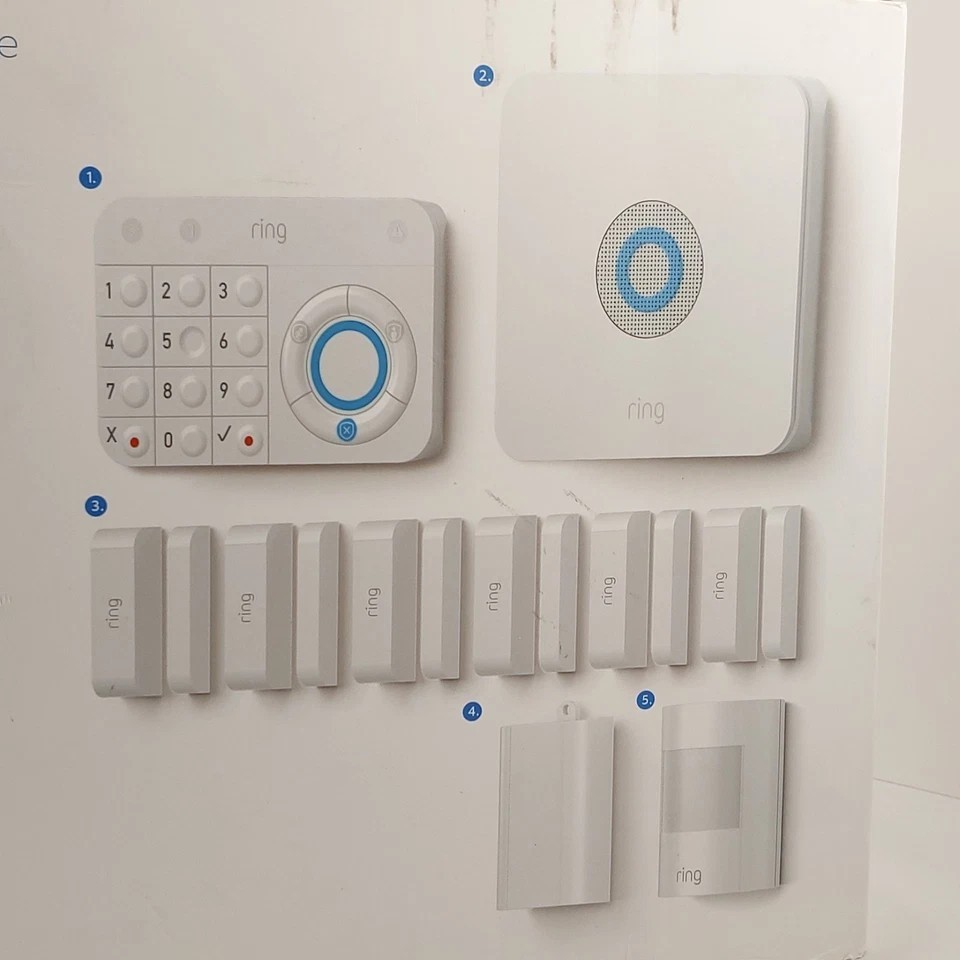 Ring Alarm Wireless Security Kit Home System – 10 Piece, New Open Box