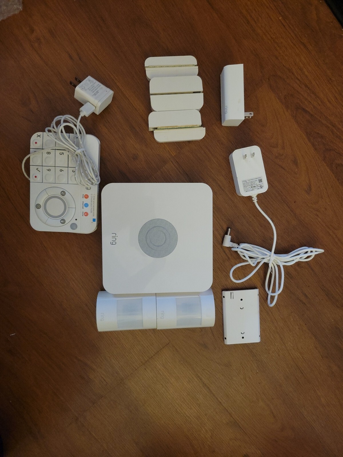 Ring Wireless Indoor 10 Pc Alarm Security System Set 1st Generation 10 Batteries