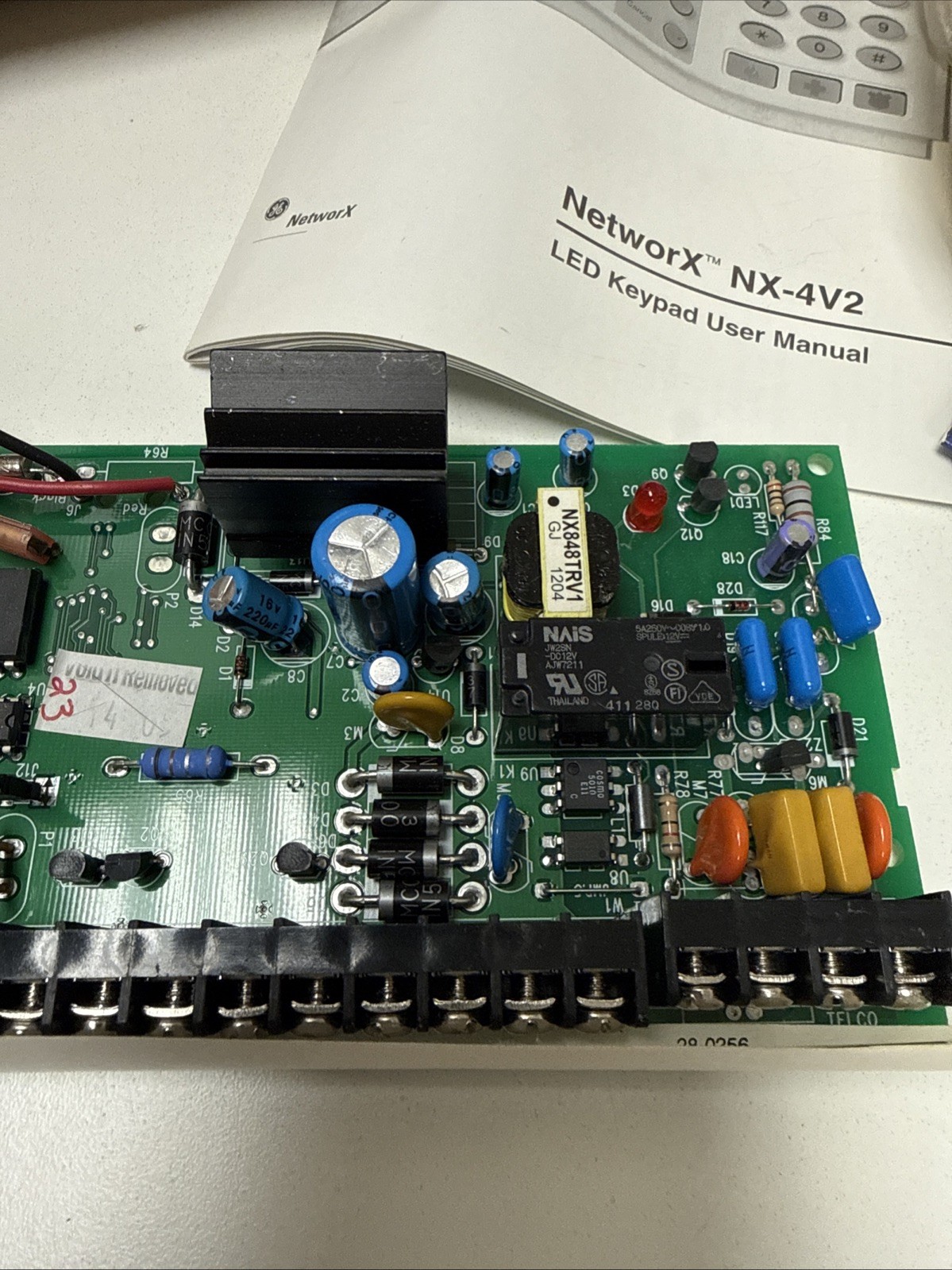 GE CADDYX Interlogix NX-4-V2 KIT 6032 Security System Control board NEW