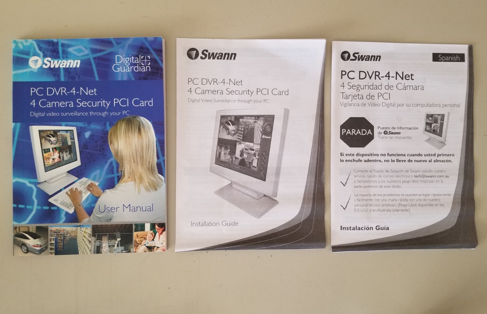 Swann Digital Video Security PCI Surveillance Card 4-Channels *New*