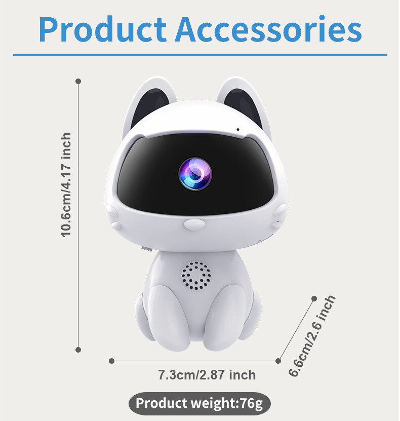 Smart Cat V380 Surveillance Video Camera Baby Monitor