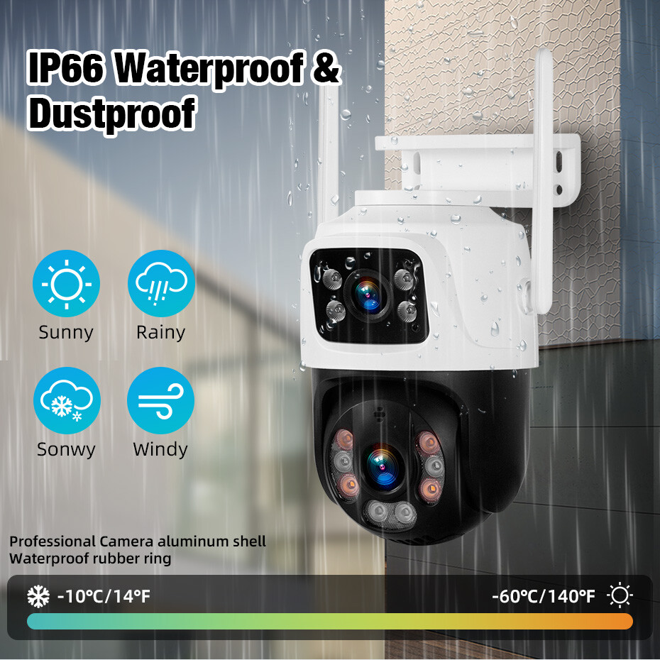 6MP Wireless Home Security Camera System Wifi IP Cameras 10” Monitor NVR 500GB