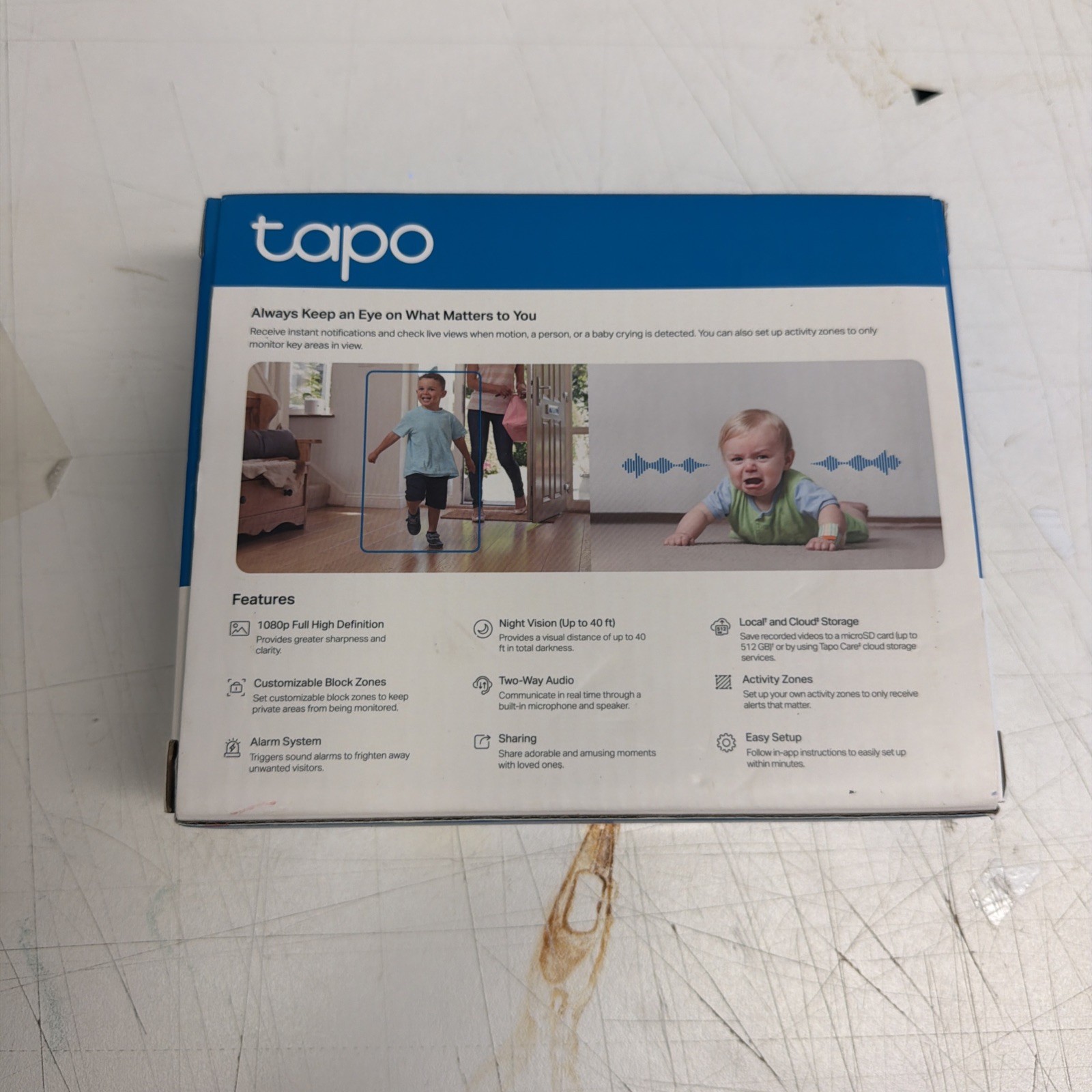 Tapo C101 1080P Indoor Wired Security Camera Baby Pet Monitor 2-Way Audio Night