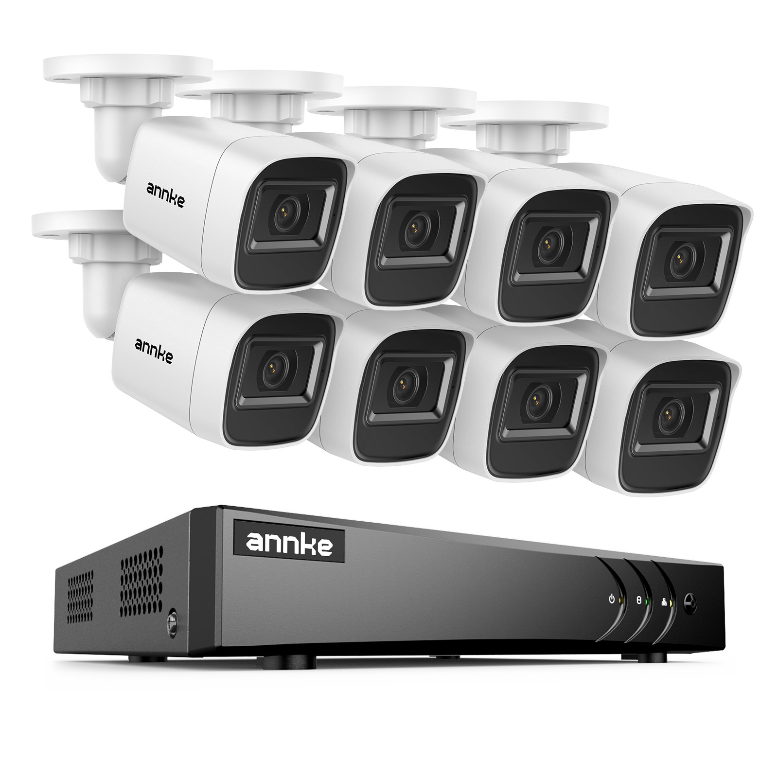 ANNKE 3K Lite 8CH DVR 1080P Video AI Security Camera System Outdoor CCTV H.265+