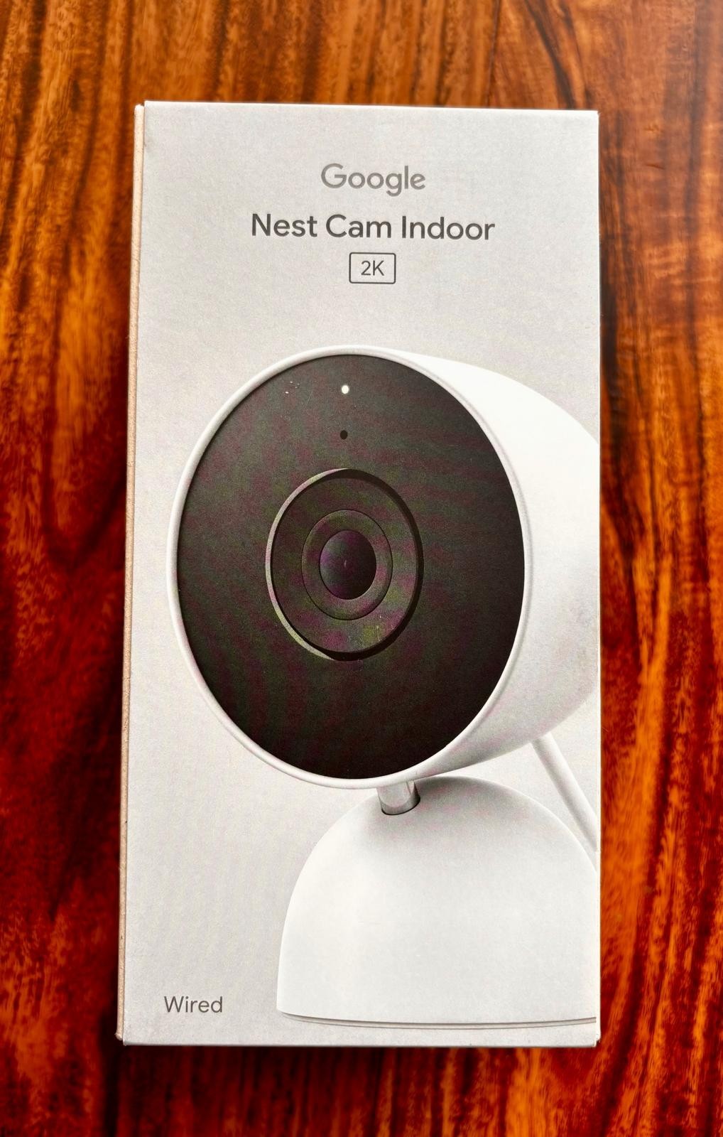 Google Nest Cam Indoor (3rd Gen, 2025) Wired Security Camera 2K HDR with Gemeni