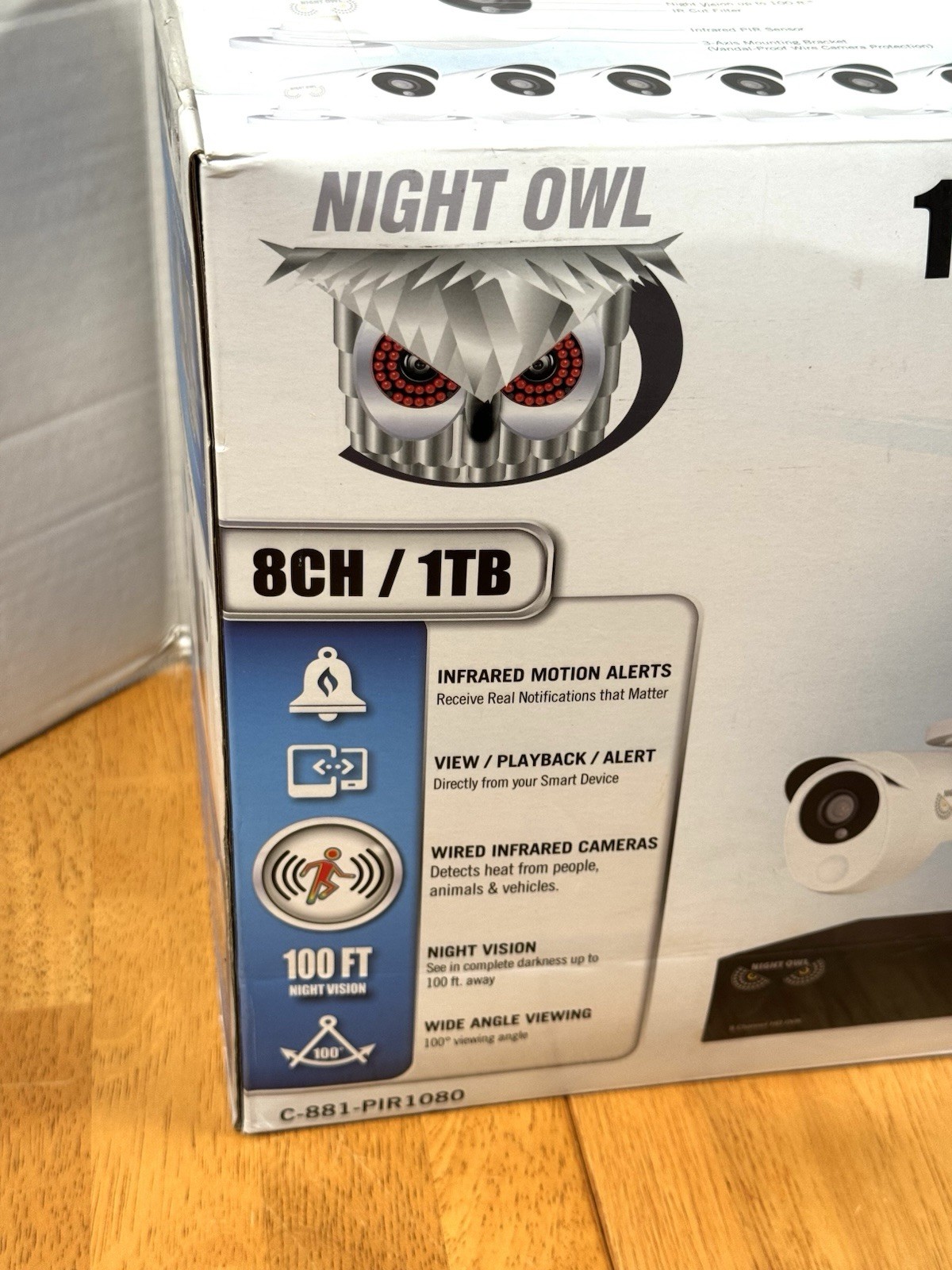 NEW! Night Owl C-881-PIR1080 8-channel/1TB 1080p HD video Security System w/DVR