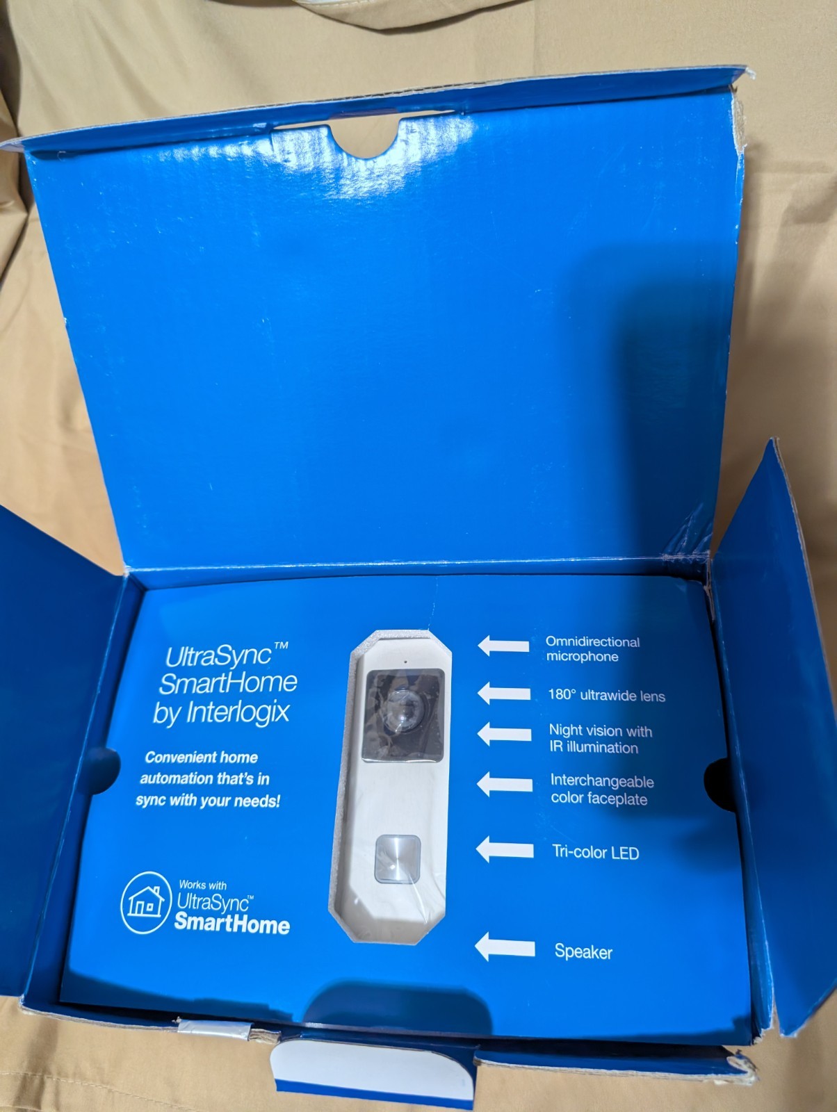 Interlogix UltraSync WIFI 1080p Doorbell Camera RS-3240