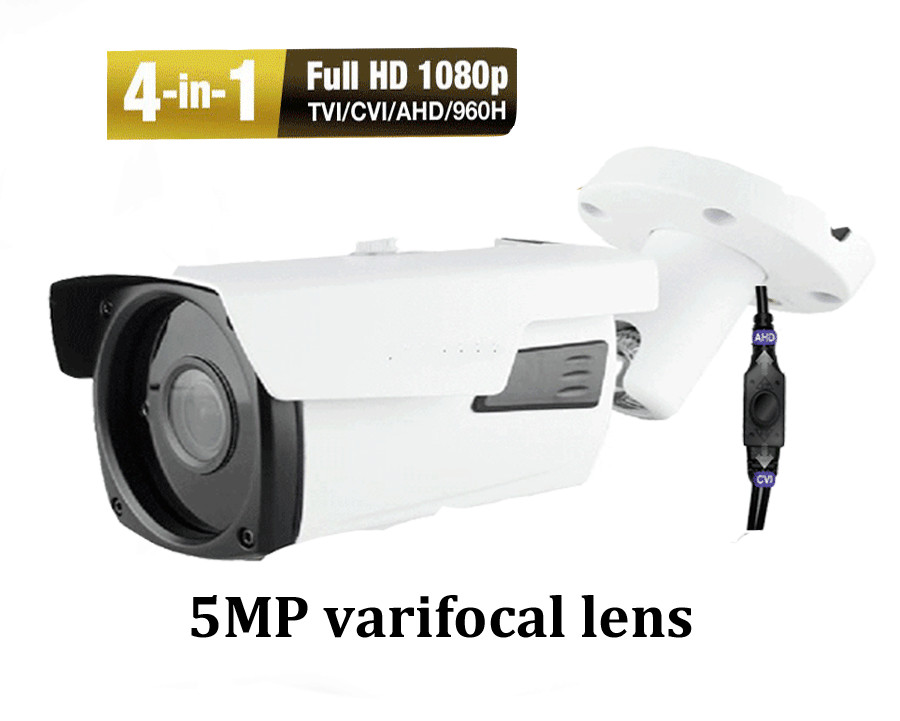 AM High Defintion 5.0MP Sony CCD True 1080P IR 2.8-12mm 4-in-1 Security Camera