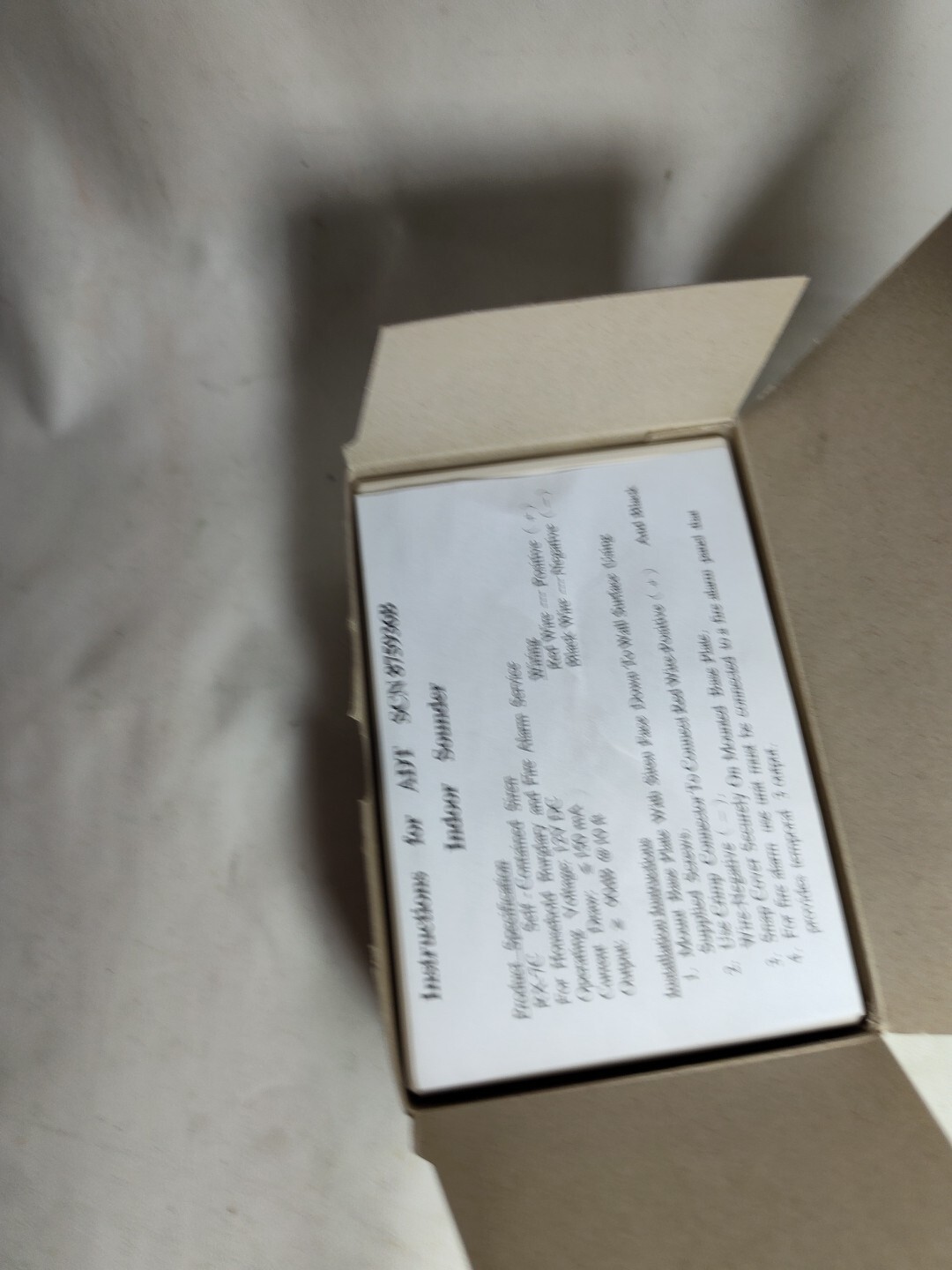 ADT RX-7C Indoor Sounder SCN# 875936B – Open Box