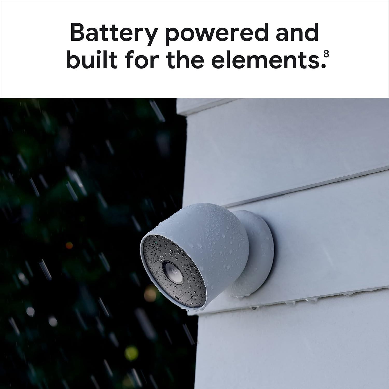 Google Nest Cam G3AL9 Indoor Outdoor Battery Wireless Security White Excellent