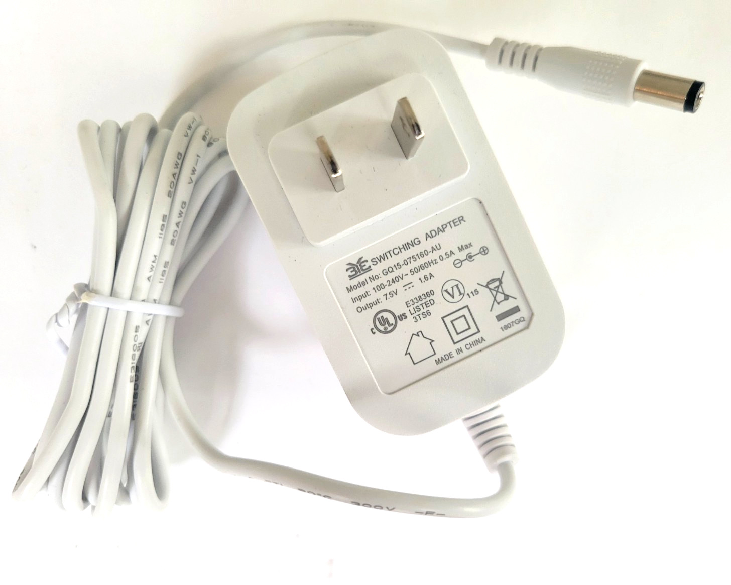 Power Supply Adapter Cord for SimpliSafe BS2000 SS-1500 Base Station – New
