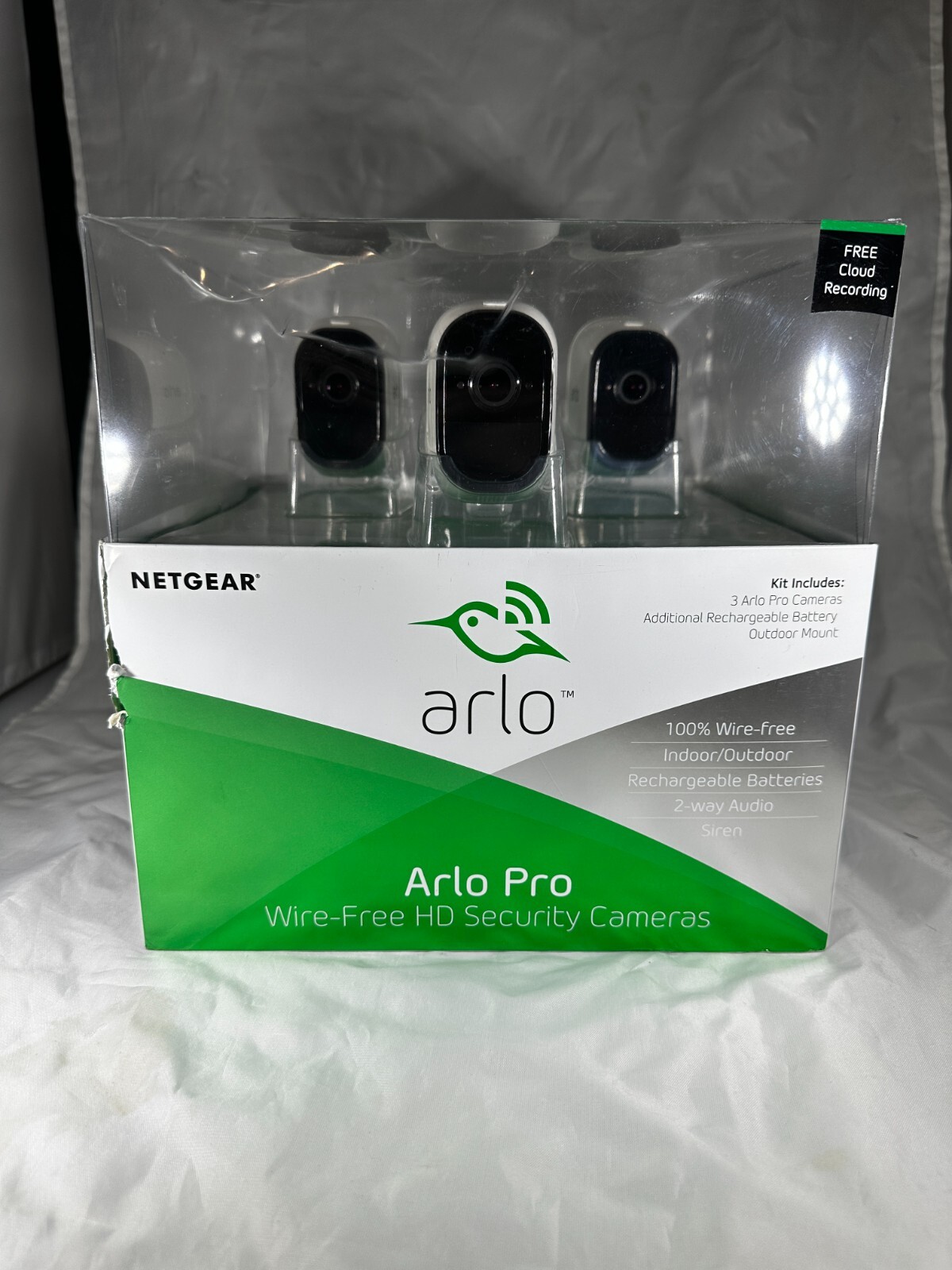 “Complete Netgear Arlo Pro AVM4000C Security System – 3 Cameras, Home Base