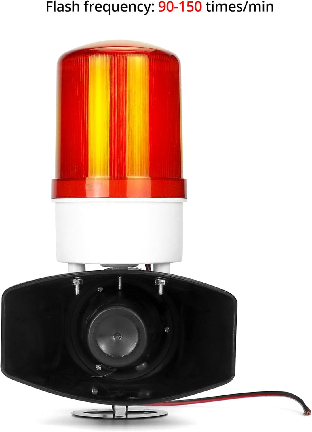 AC110V LED Alarm Siren 115dB Flashing Light 60W Warning System for Factory