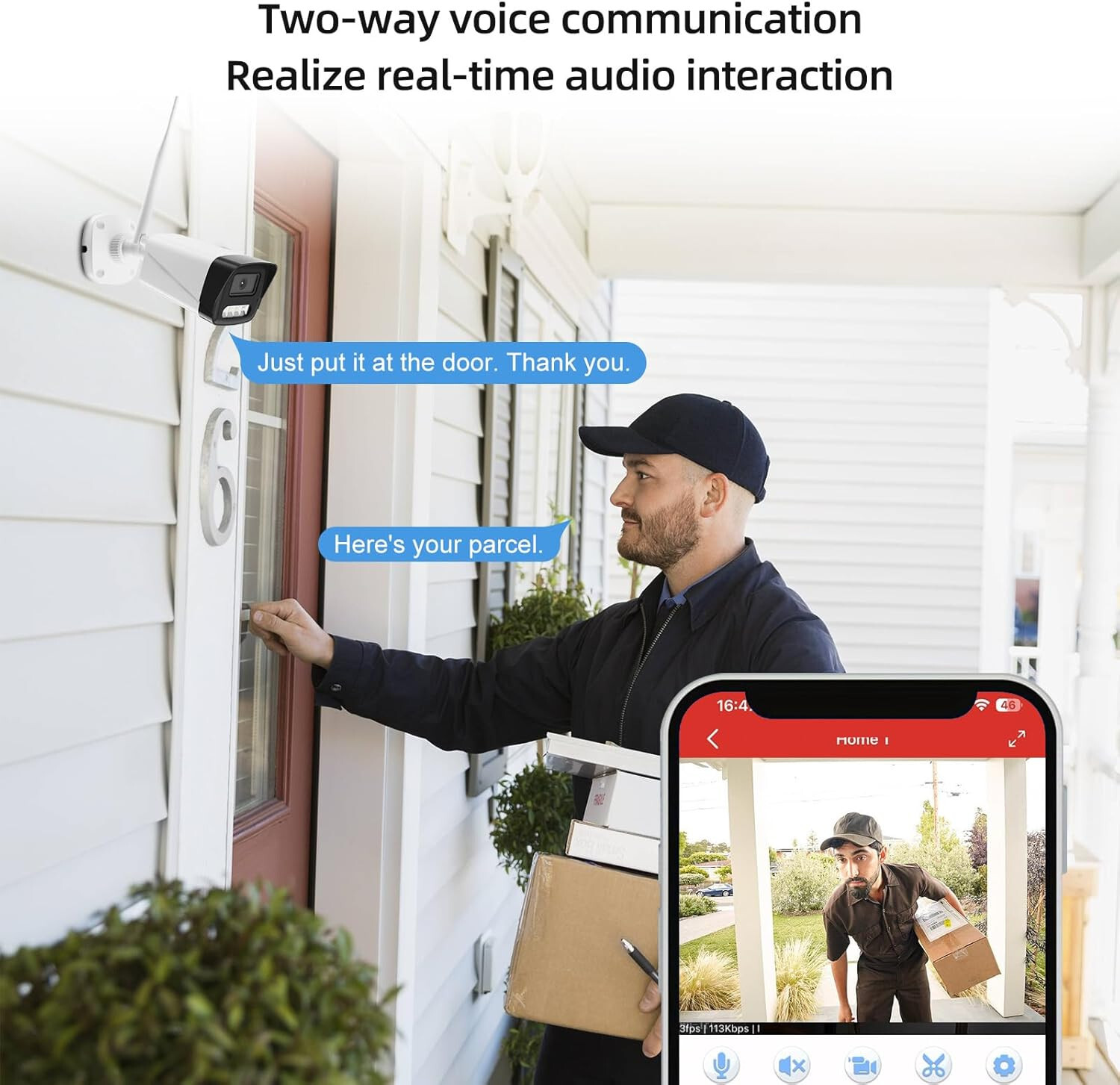 New – Apone Wireless Security Camera Systems, 6CH WiFi Security Camera System