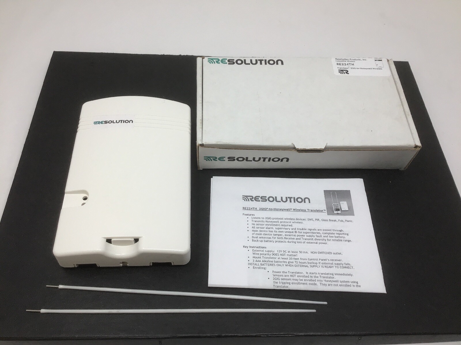 Resolution Products RE224TH Wireless Translator 2GIG To Honeywell