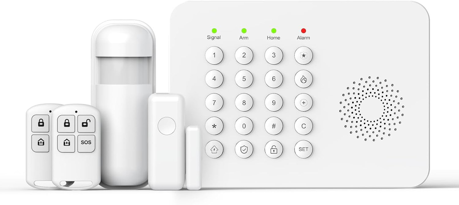 Home Security Alarm System,Wireless Home Security Systems with DIY Expandable Do
