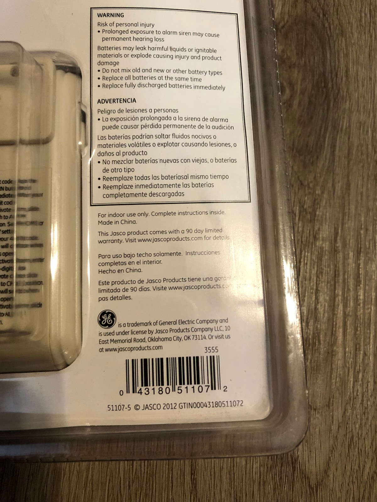 GE Personal Security Alarm Kit #51107 – Window or Door Alarm – New in Package