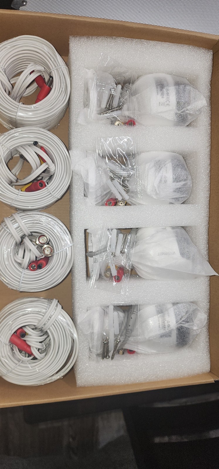 Wisenet SDH-B74086BF 8 Pack w/ 5 SDC-79446BF, 60ft Cables