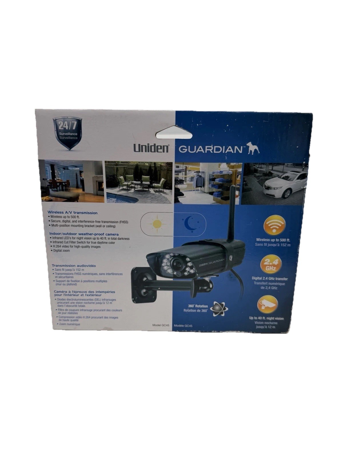 Uniden GUARDIAN GC45 Wireless Indoor/Outdoor CCTV Camera for G455 G755 G766 G955