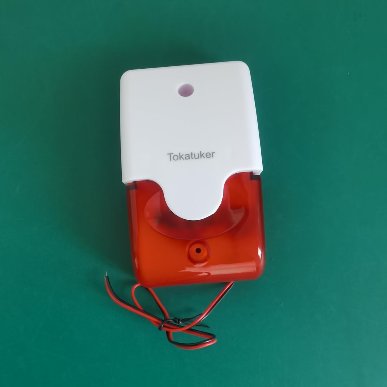 DC9 to 12V Wired Strobe Siren Red Light Sound Flash Buzzer Siren Home Securit…