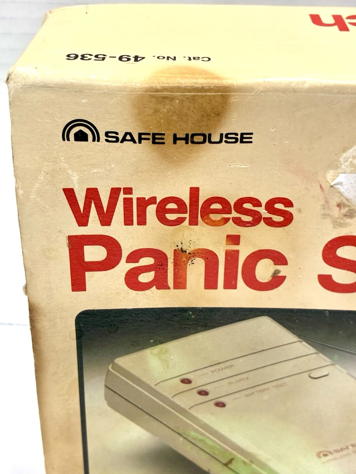 Vintage Safe House Radio Shack Wireless Panic Switch 49-536 New Old Stock Open