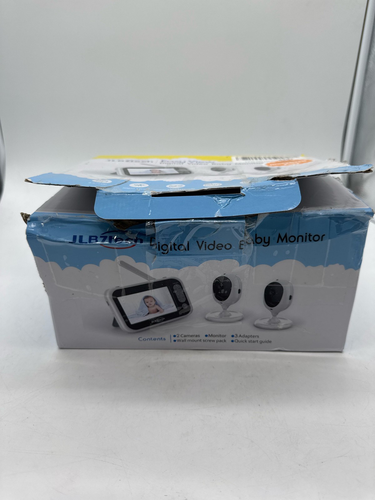 (BROKEN) JLB7tech Video Baby Monitor Two Cameras 4.3in LCD Night Vision 953B-2T