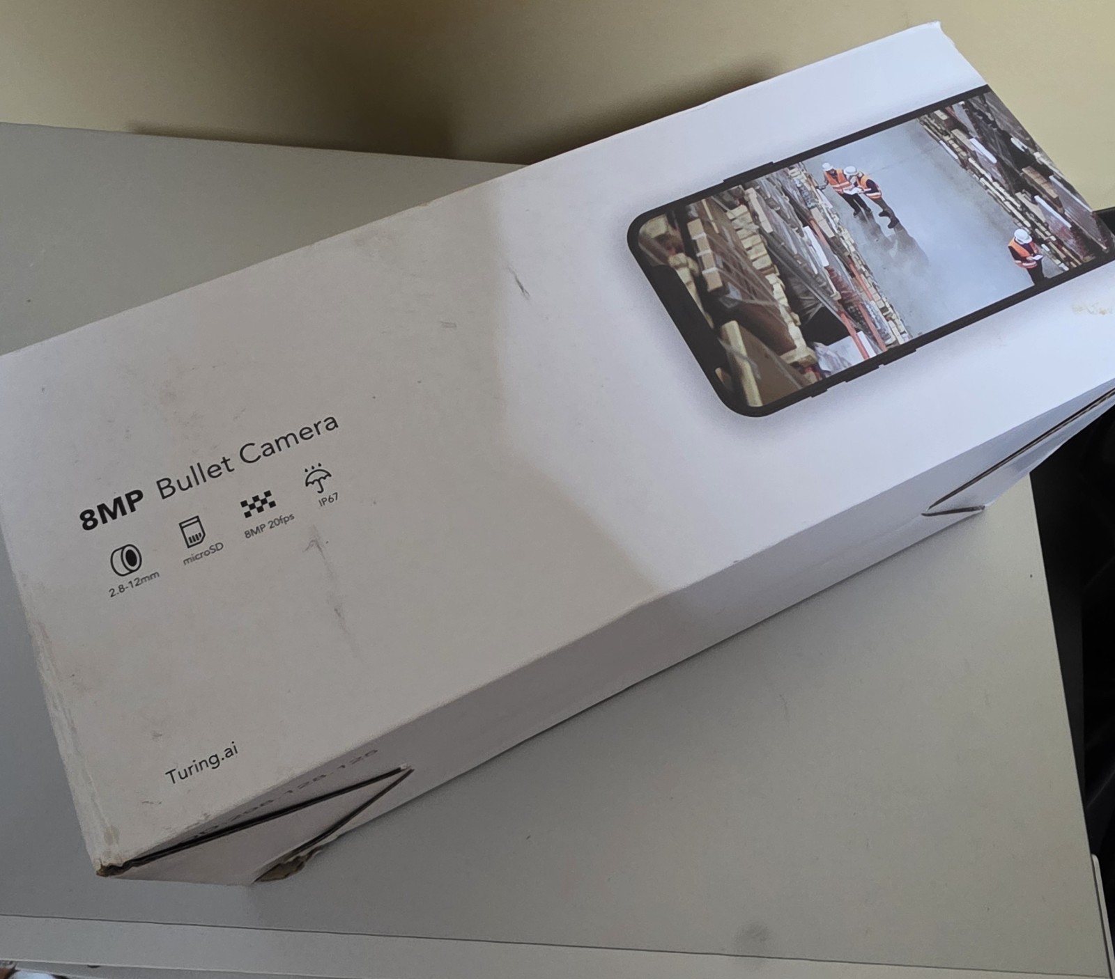 Turing 8MP Bullet IP Camera 2.8-12mm Motorized Varifocal Lens