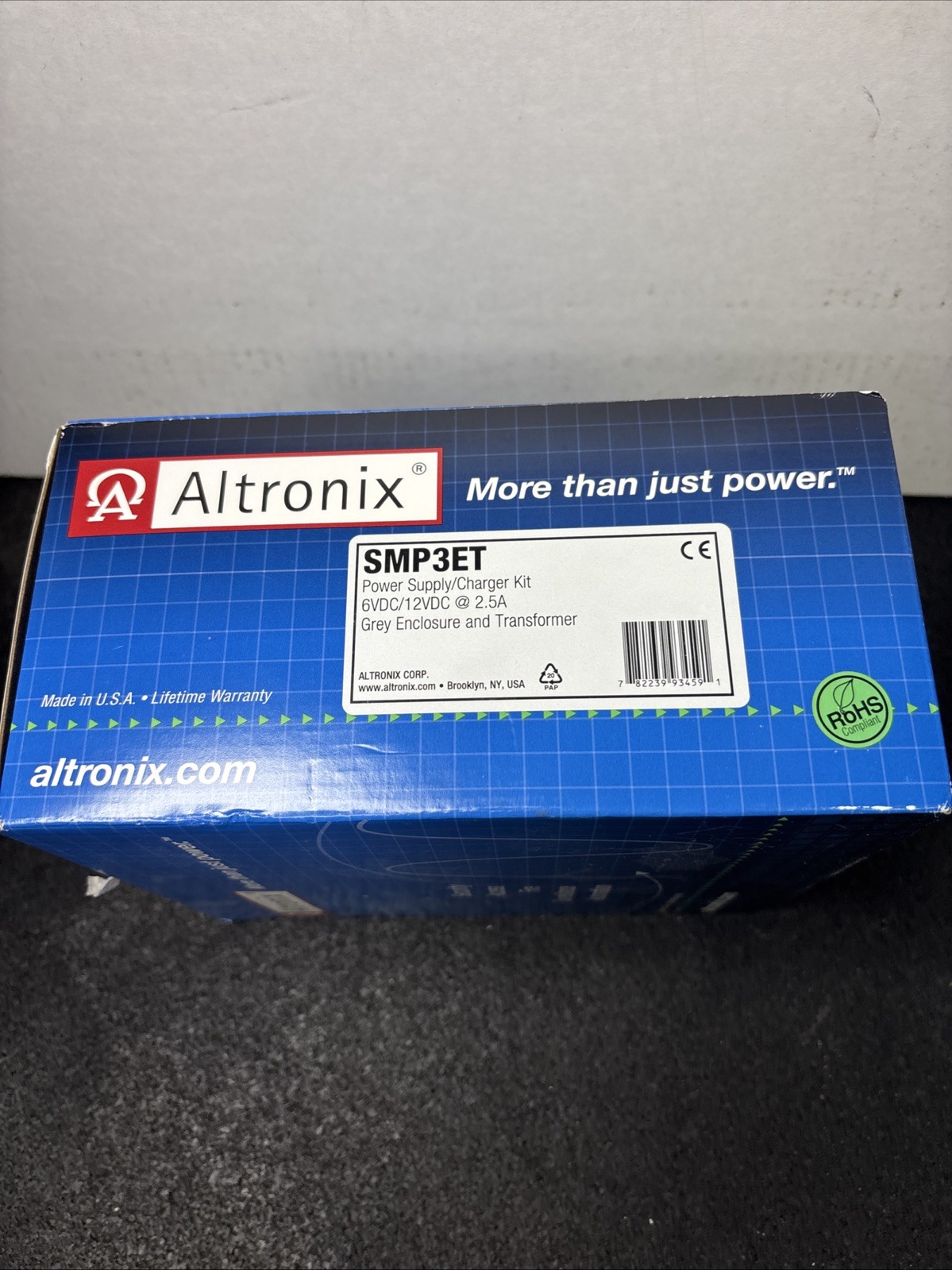 Altronix SMP3ET Power Supply/Charger Kit/12VDC @ 2.5A Grey EnclosureTransformer