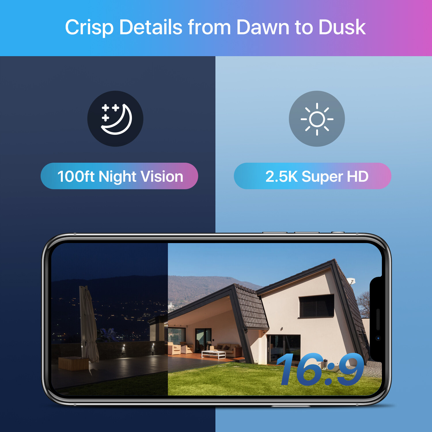 ZOSI 3K 8CH NVR 4MP PoE Security Camera System IP 1-Way Audio AI Detect CCTV 1TB