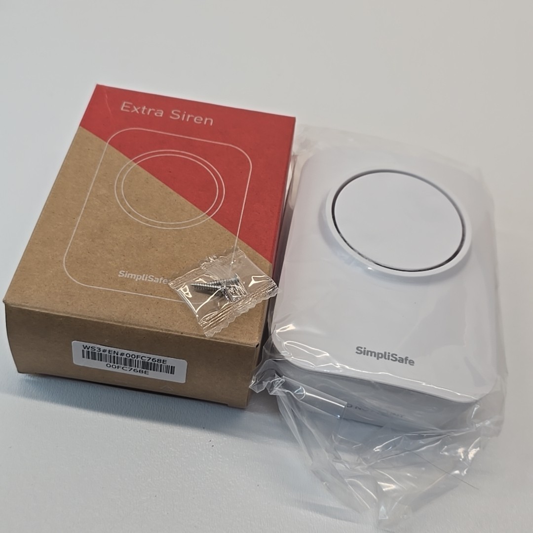 SimpliSafe Extra Siren 105dB ( WS3 ) – Indoor / Outdoor Ships Free Tested