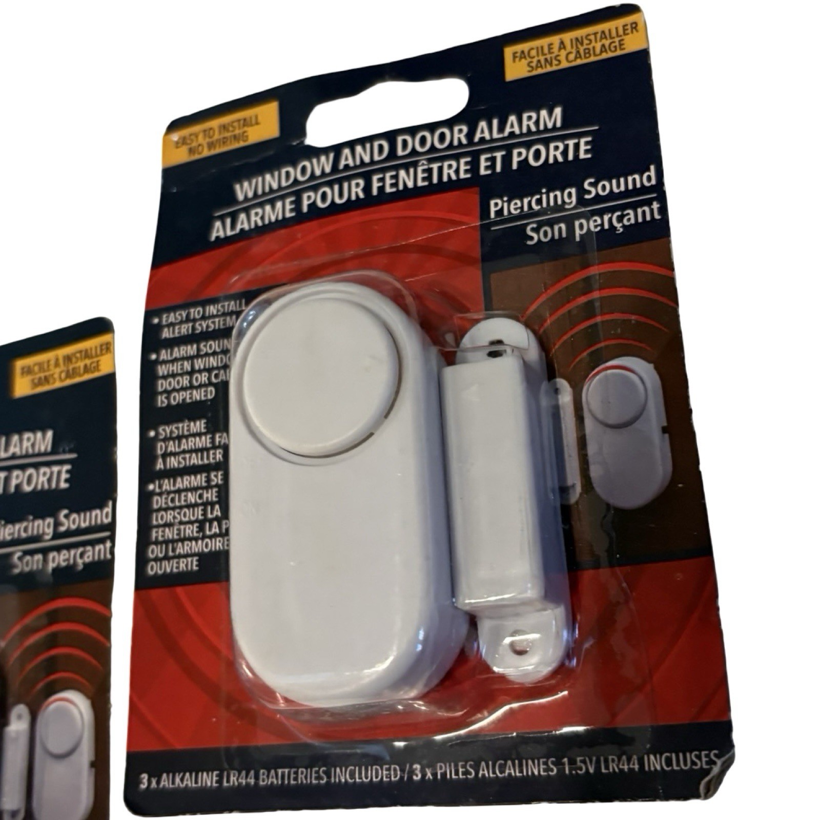 New Lot Of 3 Window And Door Alarm Easy To Install Alert System Piercing Sound