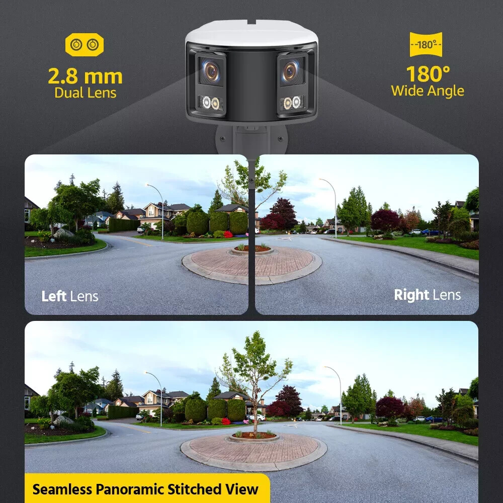 ANNKE 8MP 4K 6MP Full Color PoE Security Camera Dual Lens Two-Way Audio Outdoor