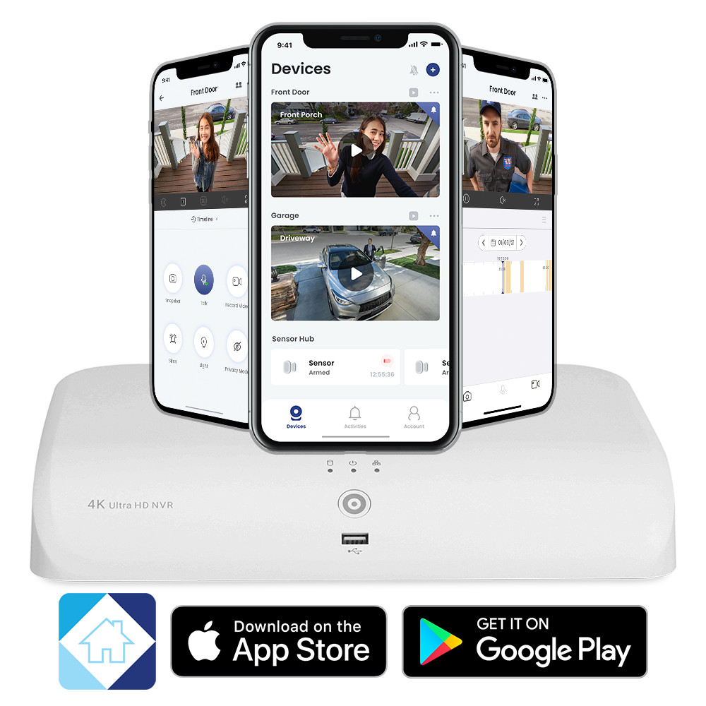 Lorex 4K Smart Deterrence NVR Security System with Fusion, Sensors