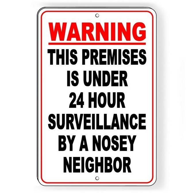 Metal Sign Warning 24 Hour Video Surveillance Camera CCTV Protected Security