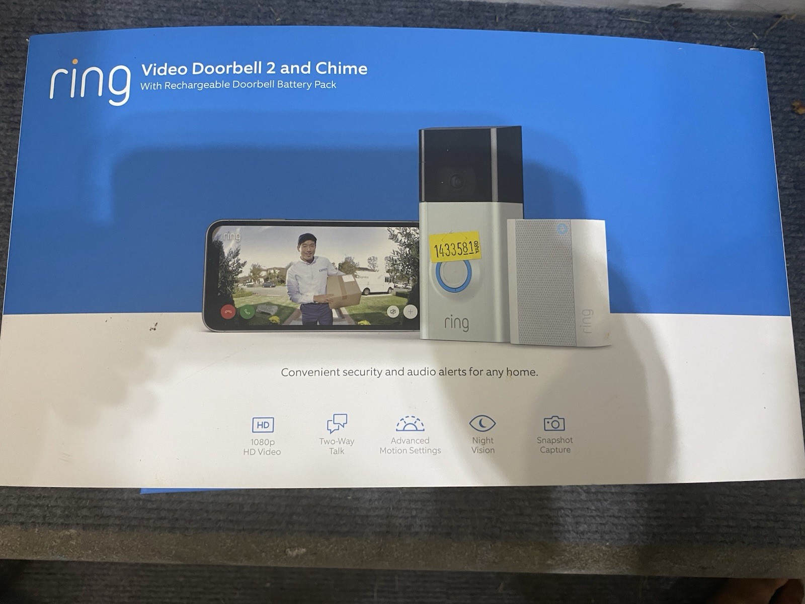 Ring Video Doorbell 2 WiFi Wireless Security Smart Camera