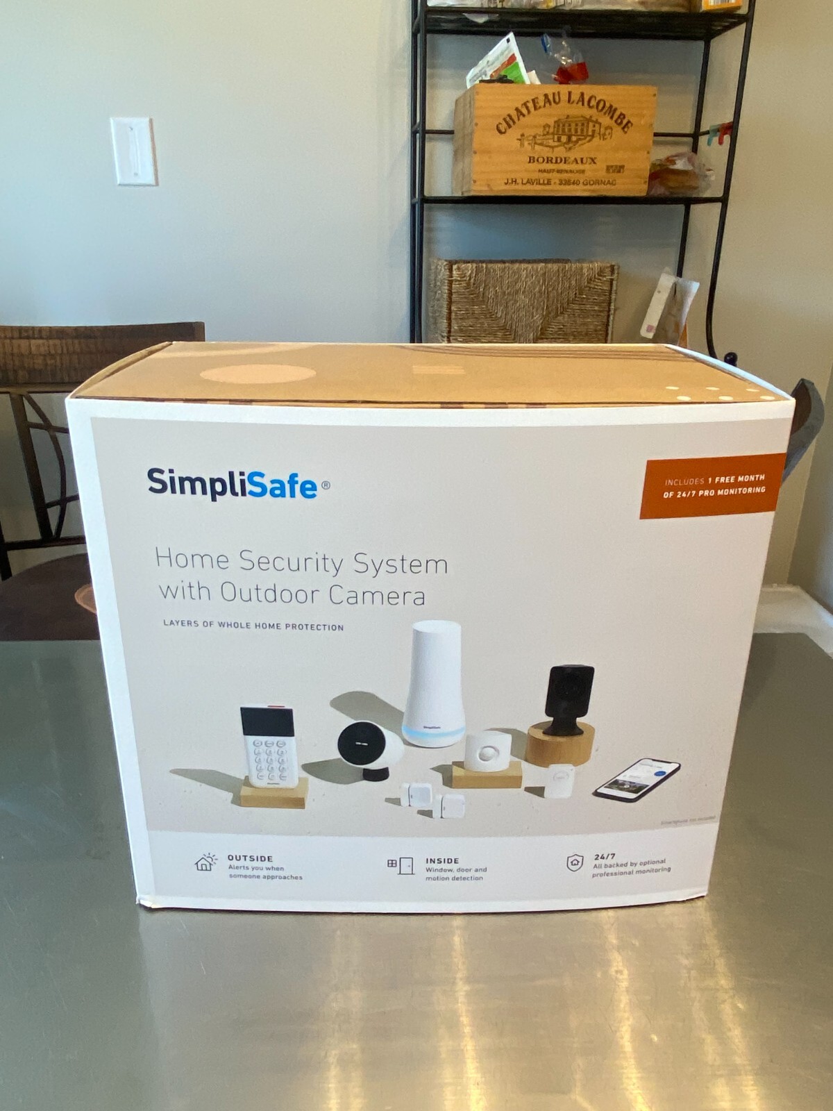 SimpliSafe Home Security System With Indoor And Outdoor Cameras – 8 Piece Kit