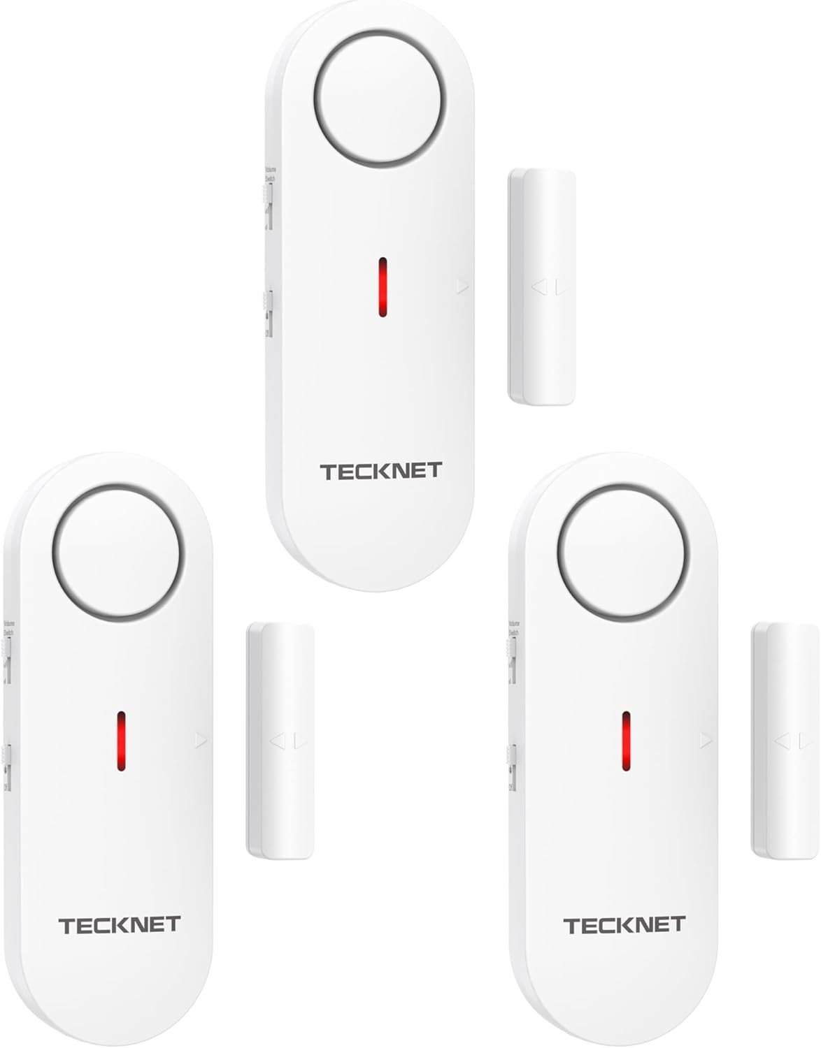 TECKNET Wireless Door Alarm 3 Pack Security