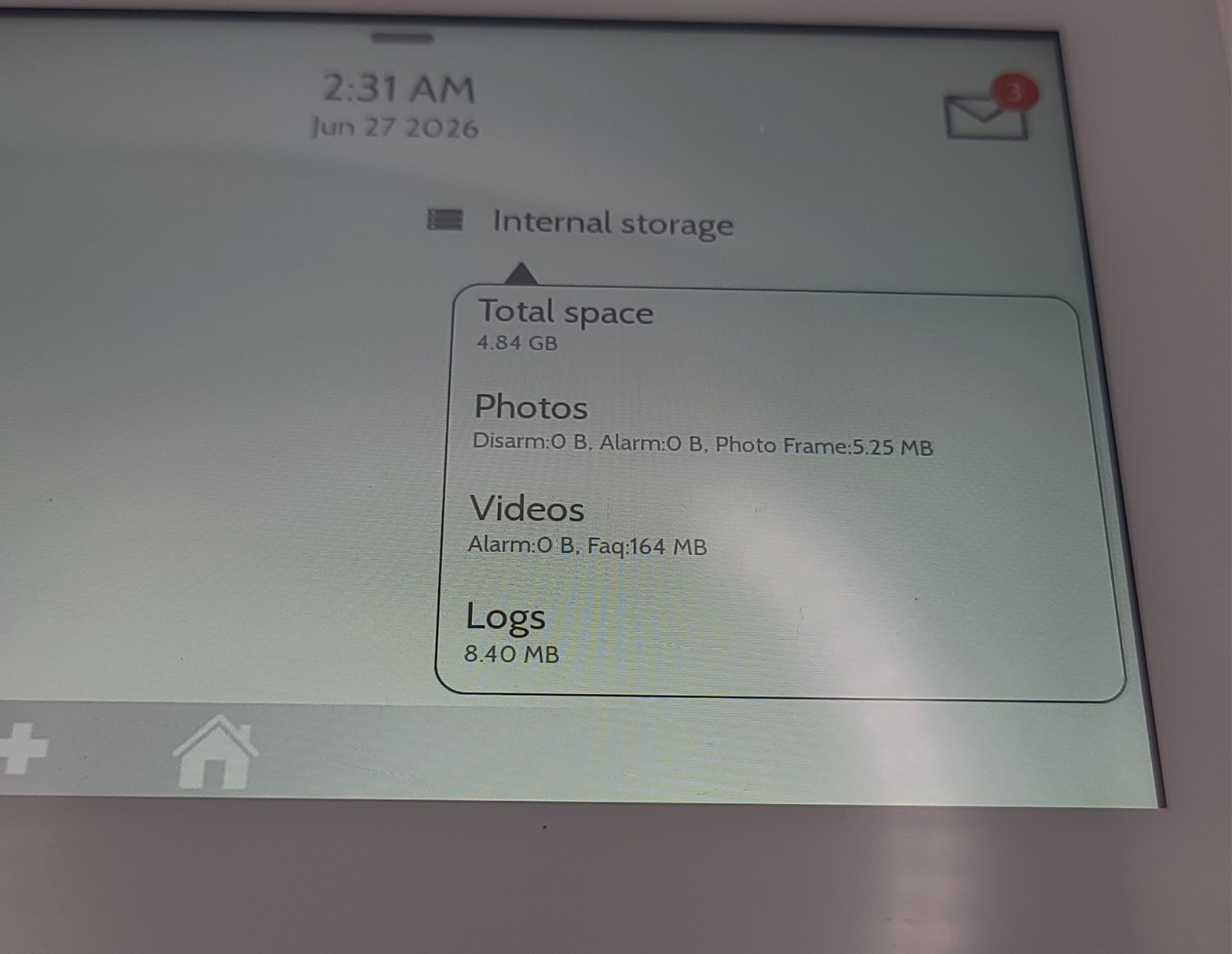 Qolsys IQ Panel 4 IQP4001 – Verizon – PARTS OR REPAIR – Linked To Account